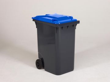 Wheelie bin 240L, 580x740x1070 mm, anthracite/blue Wheelie bin 240L, 580x740x1070 mm, anthracite/blue