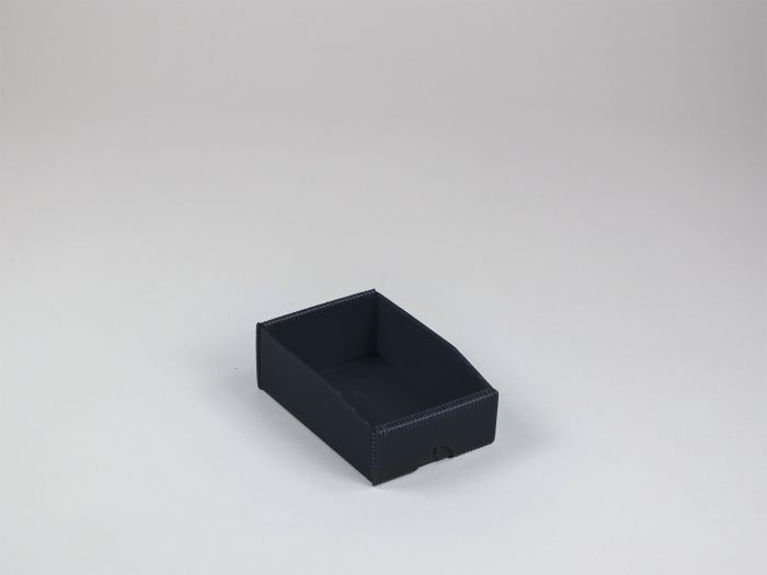 Corrugated plastic warehouse bin 180x120x65/35 mm set of 25pc