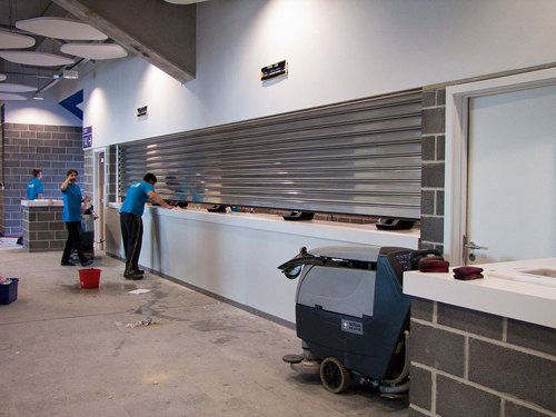 recolha de resíduos no estádio de futebol recolha de resíduos no estádio de futebol